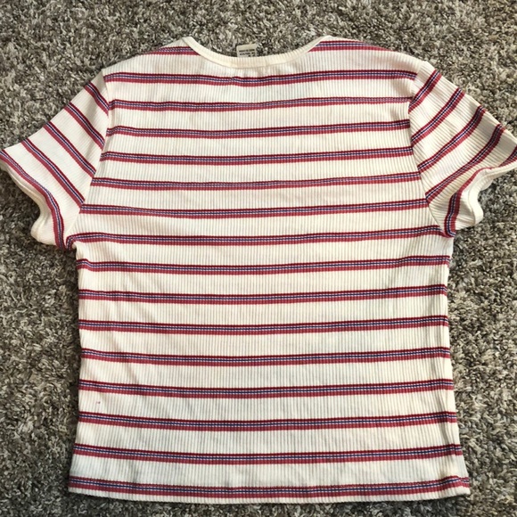 ✨multicolored tight striped crop top✨ - Picture 3 of 3